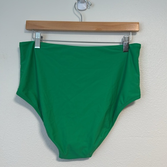 J. Crew Factory Ruffle-shoulder V-neck bikini top and high waisted bottom - Picture 13 of 15